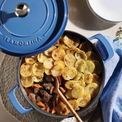 Tramontina Hapjespan Met Deksel Blauw 26 cm Discount