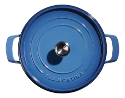 Tramontina Hapjespan Met Deksel Blauw 26 cm Discount