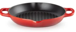 Hoge Grill Le Creuset Rond Kersenrood 25 cm