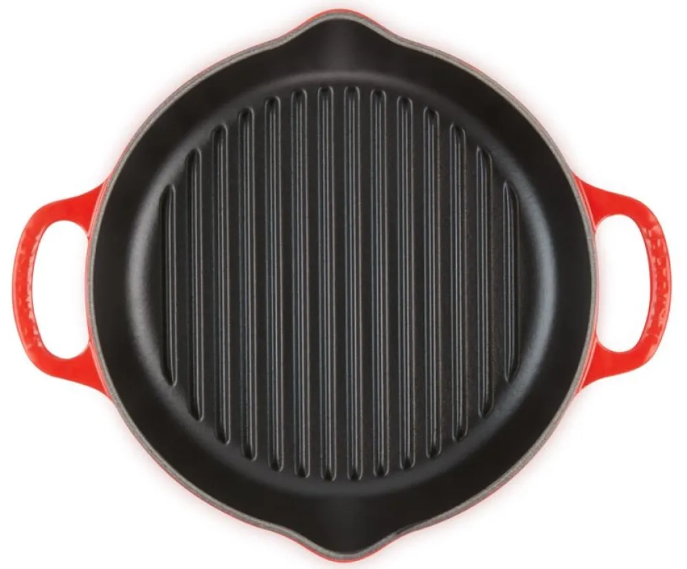 Le Creuset Hoge Grill Rond Oranjerood 25 cm New