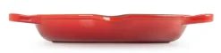 Le Creuset Hoge Grill Rond Oranjerood 25 cm New