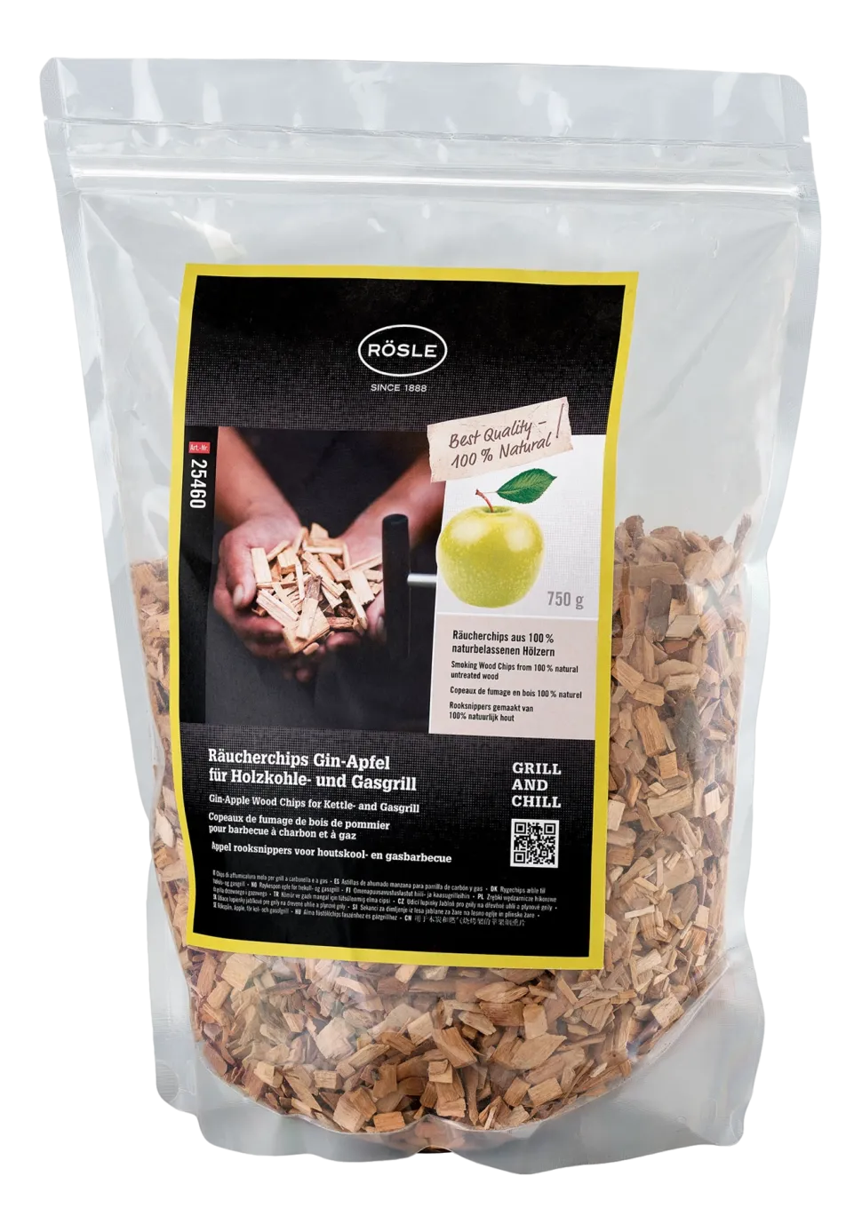 Houtsnippers Rösle Gin Appel 750 gr