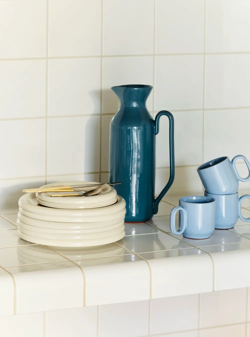 HAY Jug Barro Dark Blue Tall Sale