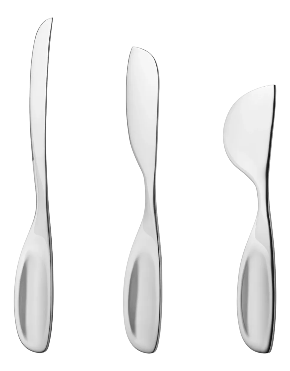 Kaasmes Georg Jensen Alfredo RVS (Set van 3)