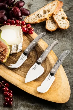 Kaasmes Laguiole Style de Vie Innovation Line Grijs Pakka (3-Delig)