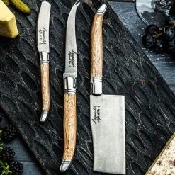 Kaasmes Laguiole Style de Vie Luxury Line Eikenhout (3-Delig)