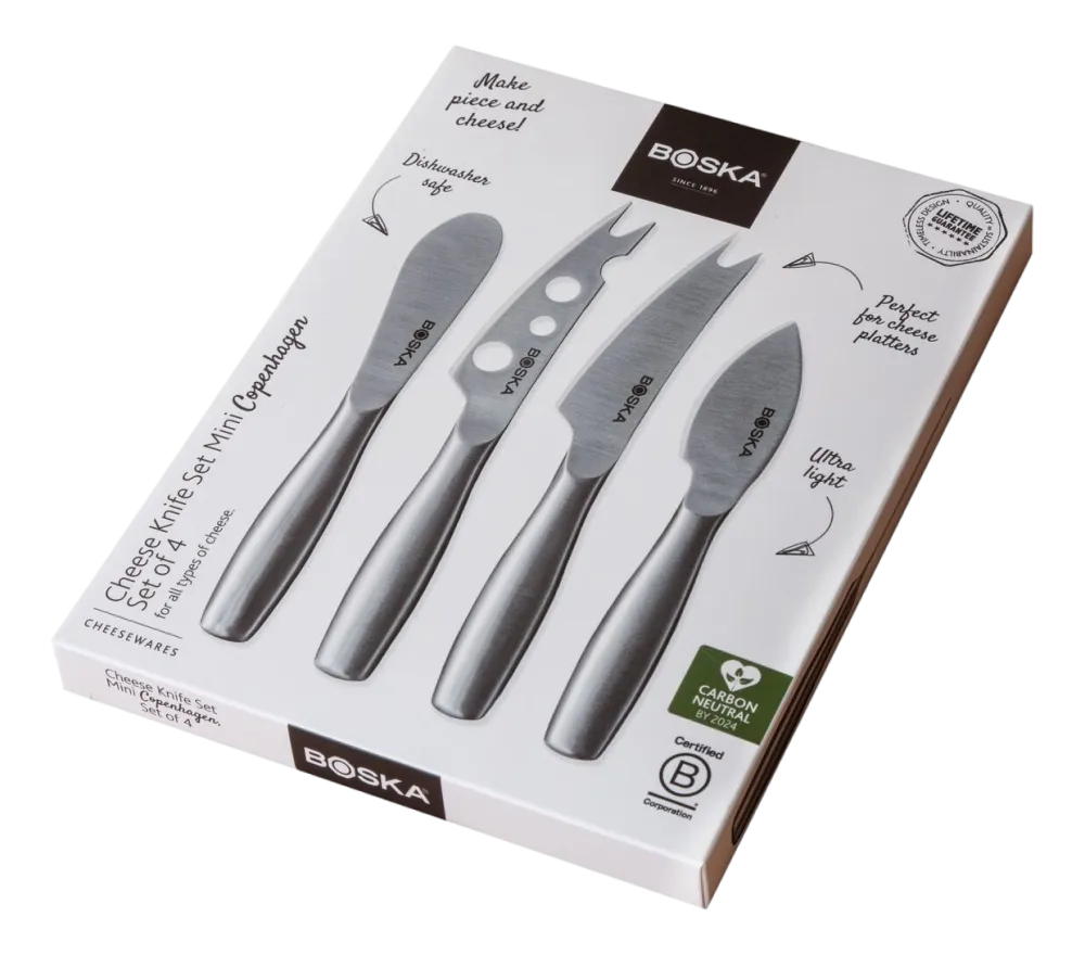 Boska Kaasmessenset Copenhagen Mini Silver (Set van 4) Outlet