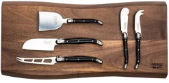 Kaasmessenset Laguiole Style de Vie Premium Line Zwart (6-Delig)