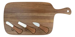 Leopold Vienna Kaasplank met 3 kaasmesjes Ovieda Acacia 50 x 25 cm Online