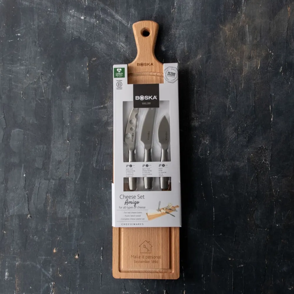 Boska Kaasset Amigo Brown / Silver (Set van 4) Clearance