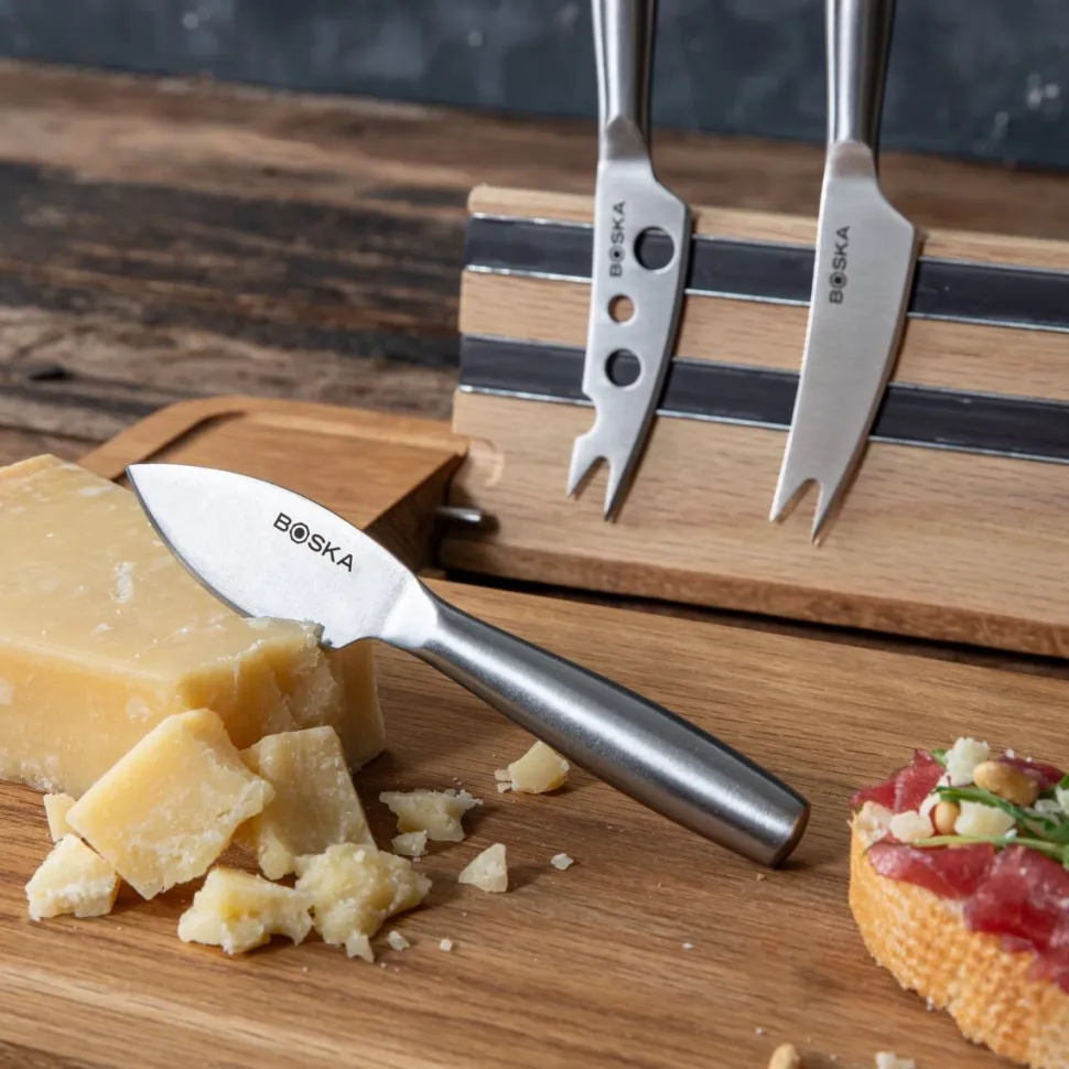 Kaasset Boska Party Cheese Set Brown / Silver (Set van 4)