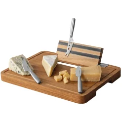 Kaasset Boska Party Cheese Set Brown / Silver (Set van 4)