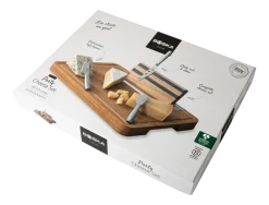Kaasset Boska Party Cheese Set Brown / Silver (Set van 4)