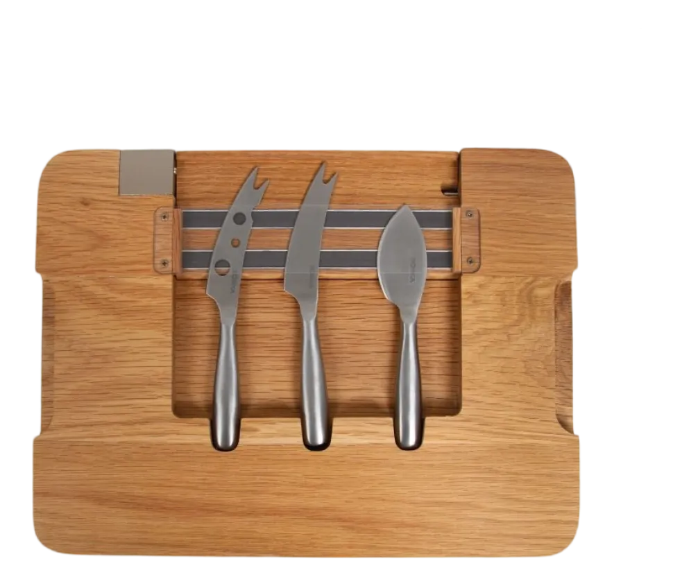 Kaasset Boska Party Cheese Set Brown / Silver (Set van 4)