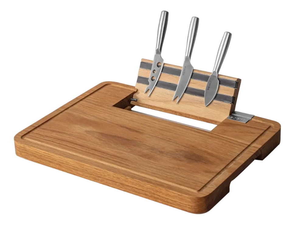 Kaasset Boska Party Cheese Set Brown / Silver (Set van 4)