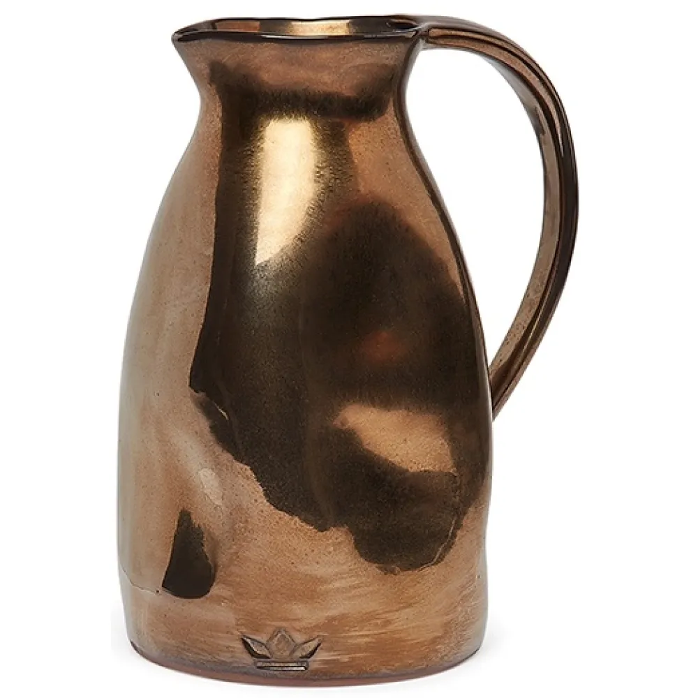 Dutchdeluxes Karaf Dented Jug Ceramic Platinum Best