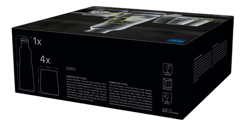 Karaf met Glazen Lyngby Zero Clear (Set van 5)