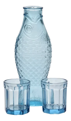 Karaf met Glazen Serax M Fish & Fish Blue 850 ml