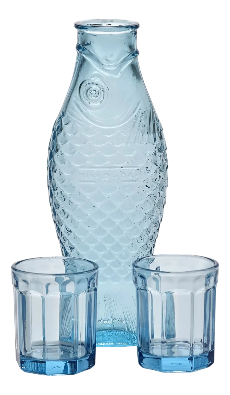Karaf met Glazen Serax M Fish & Fish Blue 850 ml