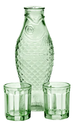 Karaf met Glazen Serax M Fish & Fish Greem 850 ml