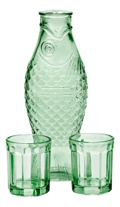 Karaf met Glazen Serax M Fish & Fish Greem 850 ml