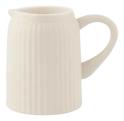 Karaf vtwonen Jug With Ear Ceramic Offwhite