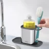 Keukencaddy Joseph Joseph Duo Steel Sink Tidy Zilver