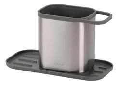Keukencaddy Joseph Joseph Duo Steel Sink Tidy Zilver