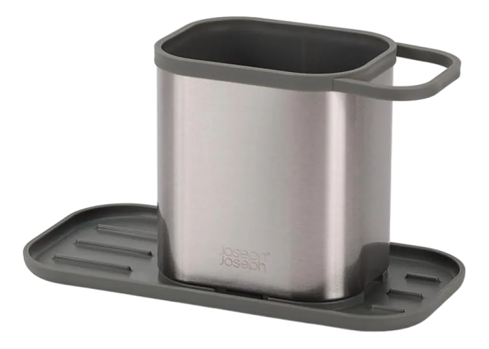 Keukencaddy Joseph Joseph Duo Steel Sink Tidy Zilver