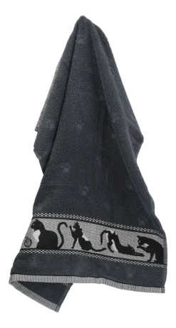 Bunzlau Castle Keukendoek Cats Anthracite KitchenTowelCatsAnthracite - 60 x 53 cm Best