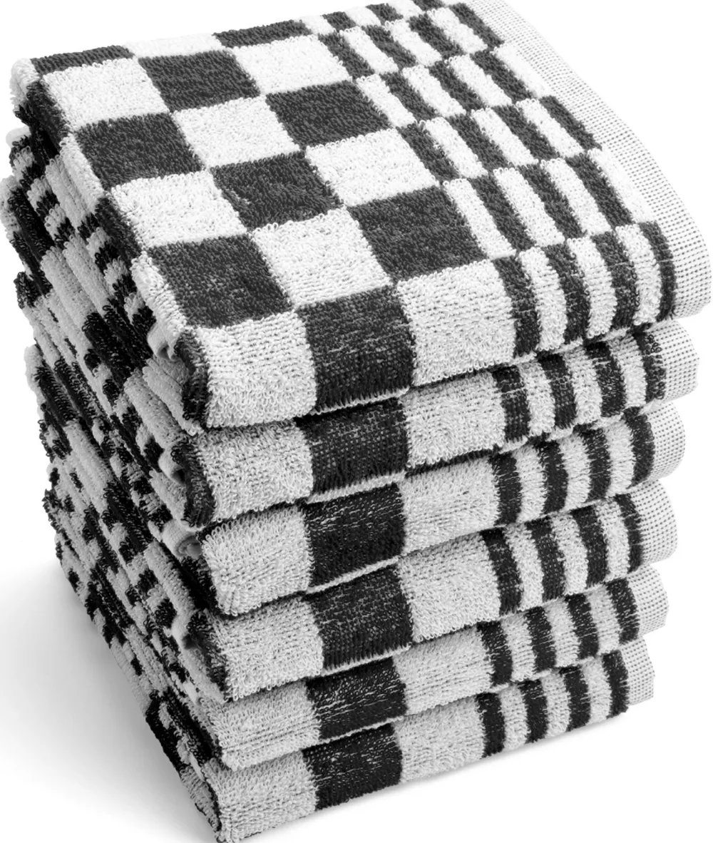 Byrklund Keukendoek Clean & Fresh Zwart (Set van 6) Clearance