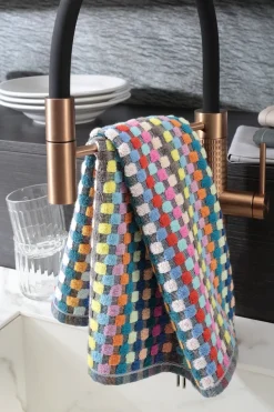 Keukendoek Cawö Confetti Karo Multicolor 50 x 50 cm (Set van 4)