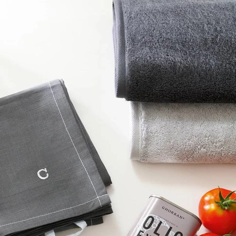 Keukendoek Cawö Solid Platina 50 x 50 cm (set van 4)