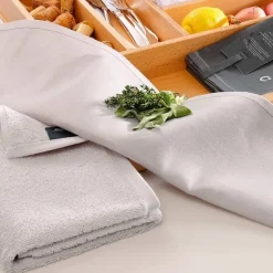 Keukendoek Cawö Solid Platina 50 x 50 cm (set van 4)
