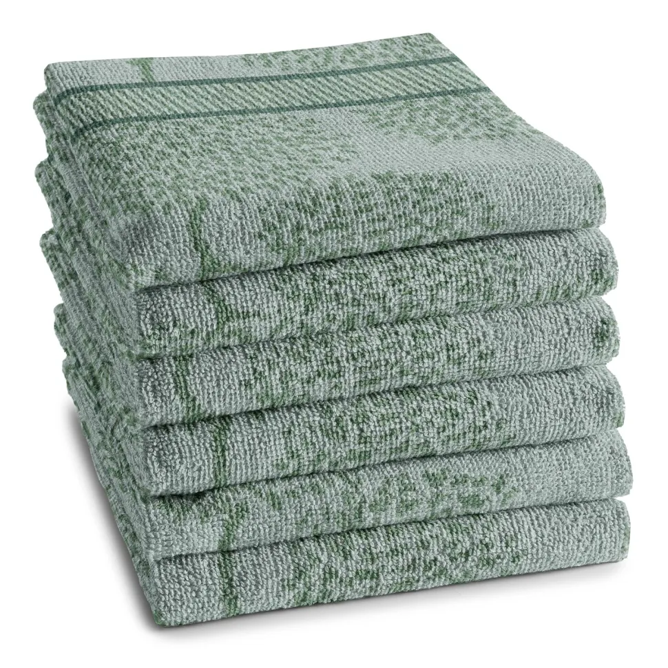 Keukendoek DDDDD Trees Green 50 x 55 cm (6-Delig)