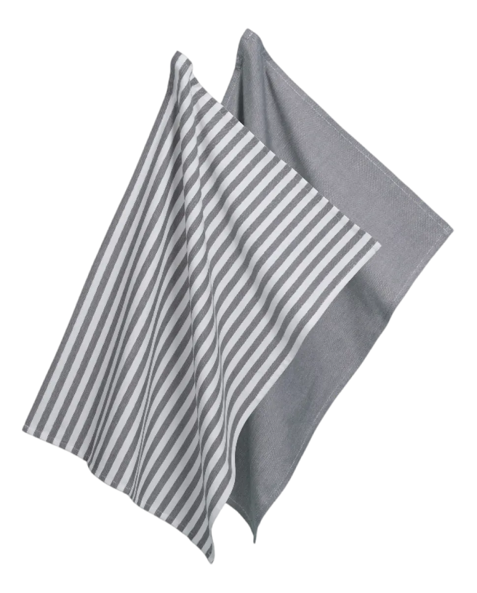 Keukendoek Kela Caja Donker Grijs (Set van 2) - 50 x 70 cm
