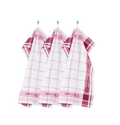Keukendoek Tiseco Home Studio Pharao Utensils Red (Set van 3) - 50 x 70 cm