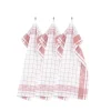 Keukendoek Tiseco Home Studio Pharao Arabesque Pink (Set van 3) - 50 x 70 cm