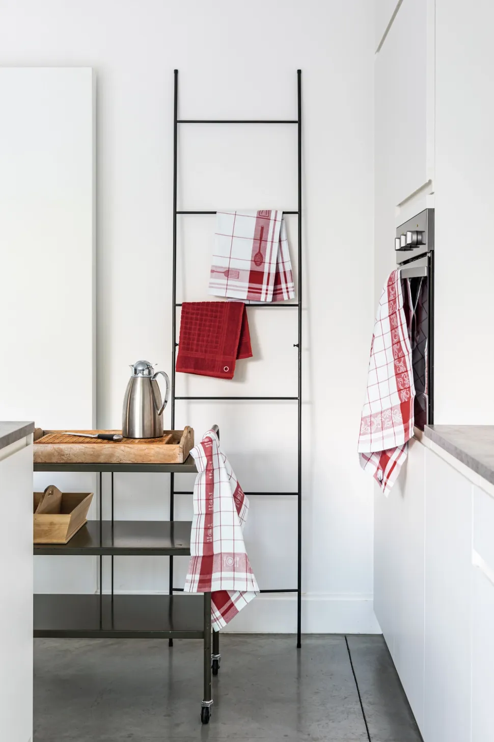 Keukendoek Tiseco Home Studio Pharao BML Red (Set van 3) - 50 x 70 cm