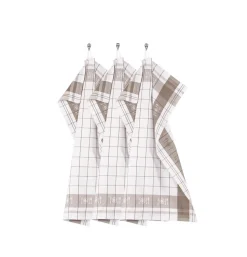 Keukendoek Tiseco Home Studio Pharao BML Taupe (Set van 3) - 50 x 70 cm