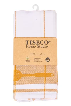 Tiseco Keukendoek Home Studio Pharao Utensils Camel (Set van 3) - 50 x 70 cm Online