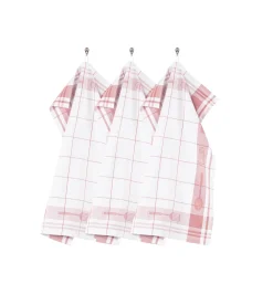 Tiseco Keukendoek Home Studio Pharao Utensils Pink (Set van 3) - 50 x 70 cm Outlet
