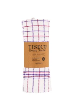 Keukendoek Tiseco Home Studio Roll Red (Set van 6) - 50 x 70 cm