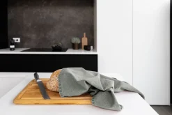 Keukendoek Tiseco Home Studio Myrna Olive Green (Set van 3) - 50 x 70 cm