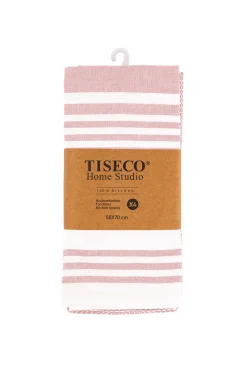 Keukendoek Tiseco Home Studio Combo Pink (Set van 4) - 50 x 70 cm