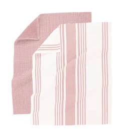 Keukendoek Tiseco Home Studio Combo Pink (Set van 4) - 50 x 70 cm