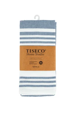 Tiseco Keukendoek Home Studio Combo Stone Blue (Set van 4) - 50 x 70 cm Hot
