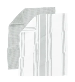 Keukendoek Tiseco Home Studio Combo Light Grey (Set van 4) - 50 x 70 cm