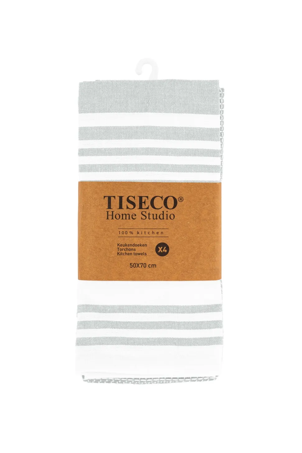 Keukendoek Tiseco Home Studio Combo Light Grey (Set van 4) - 50 x 70 cm