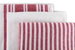 Keukendoek Ziczac Culinary Duo Stripe Red (Set van 3) - 50 x 76 cm